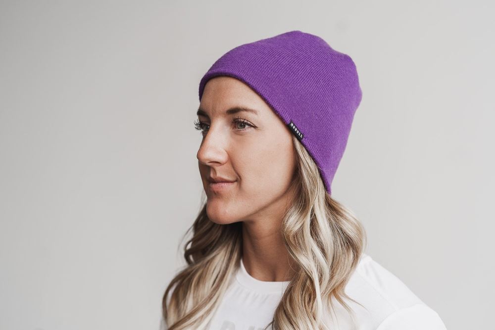 FITTED BEANIE - BRIGHT PURPLE