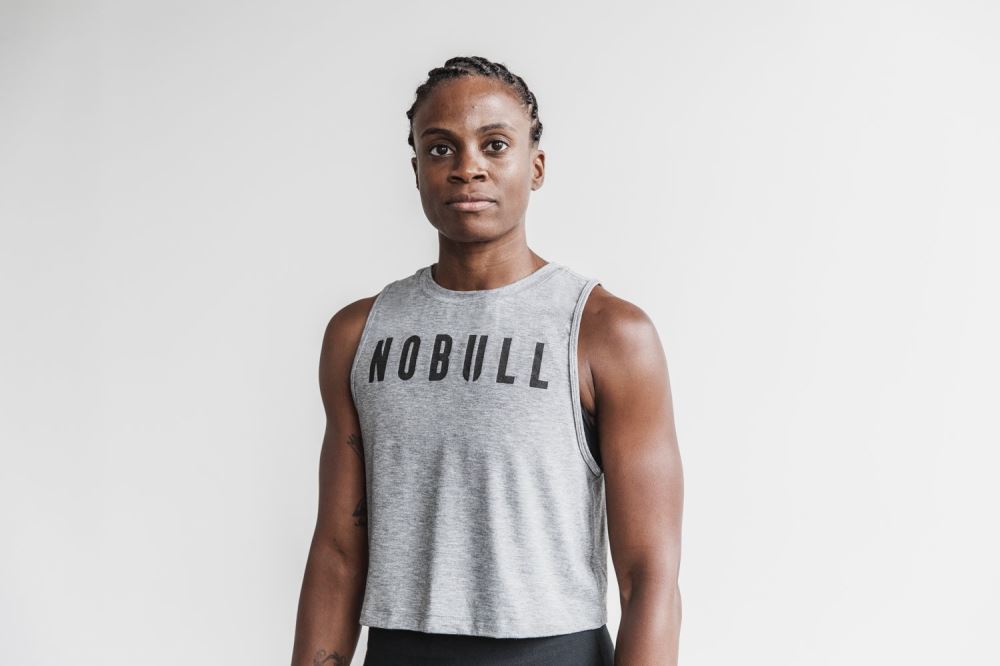 WOMEN'S MUSCLE TANK (CLASSIC COLORS) - HEATHER GREY