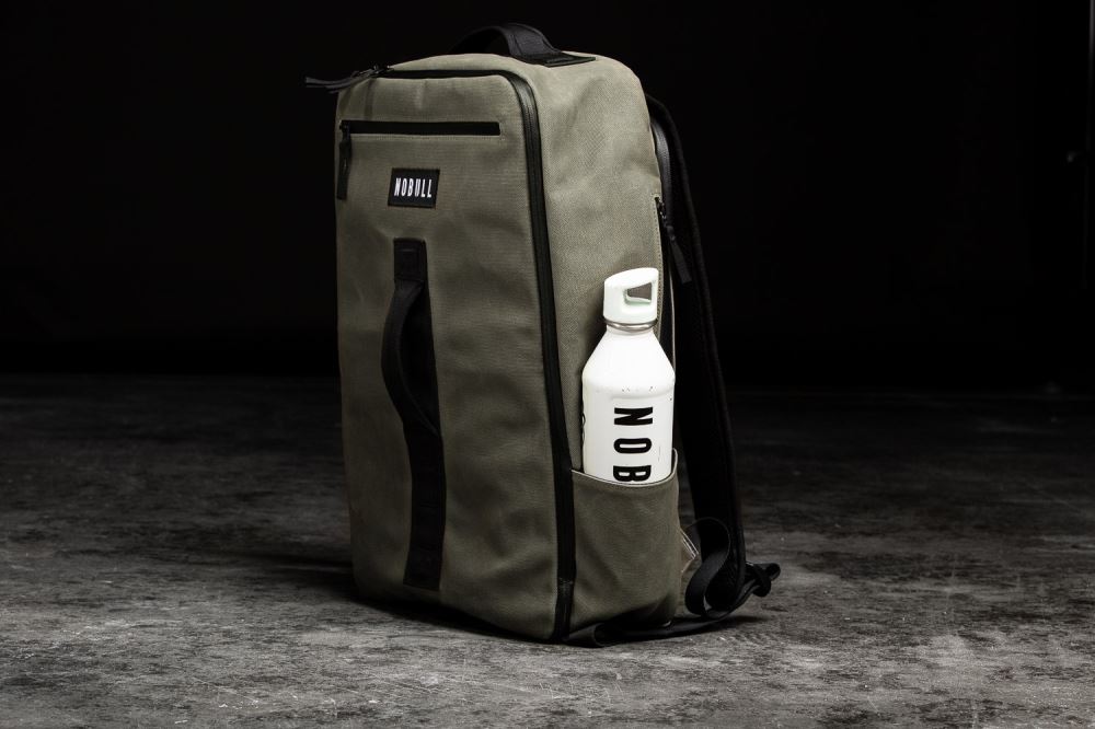 WAXED CANVAS BACKPACK - ARMY