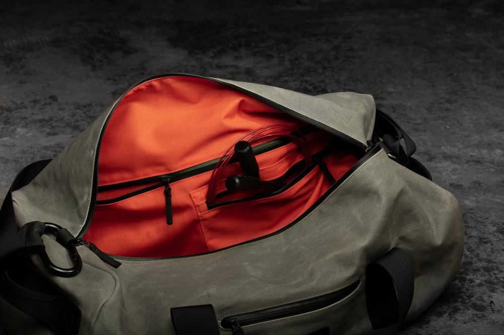 WAXED CANVAS TRADITIONAL DUFFLE - ARMY