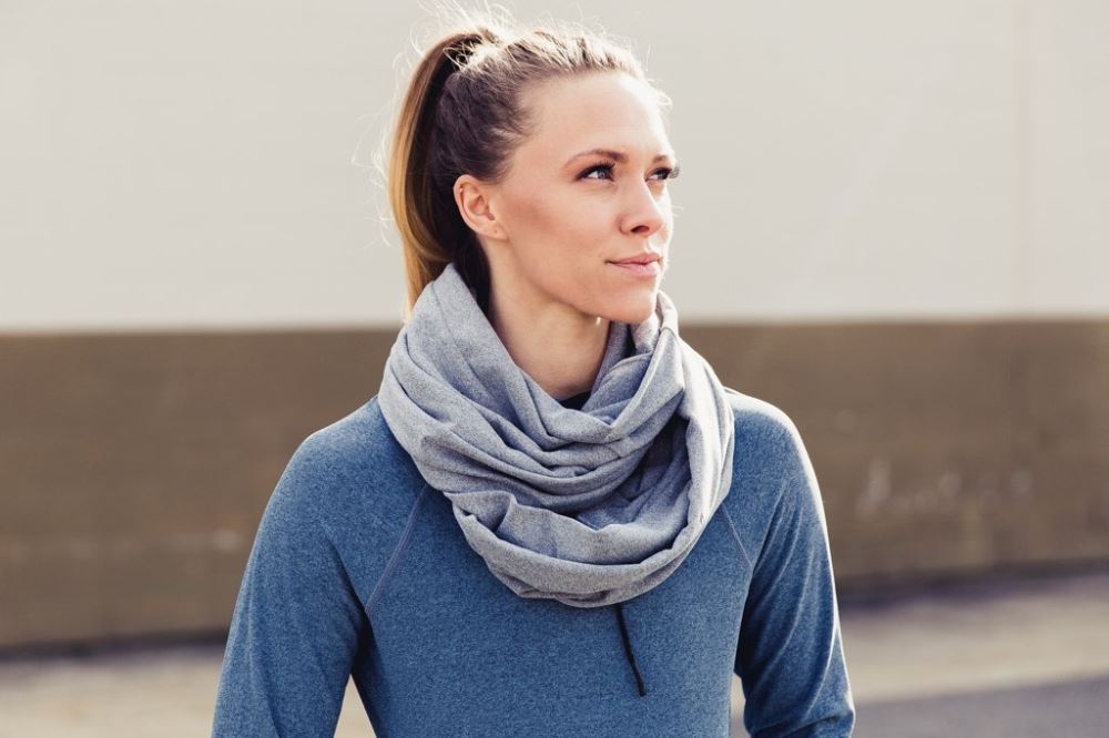 TO & FROM INFINITY SCARF - LIGHT GREY