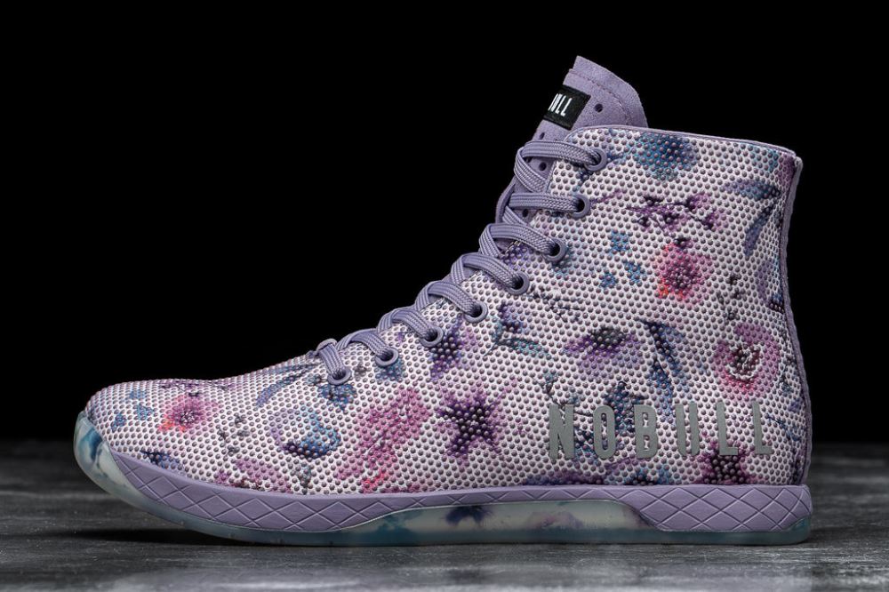 HIGH-TOP WATERCOLOR FLORAL TRAINER (WOMEN'S)