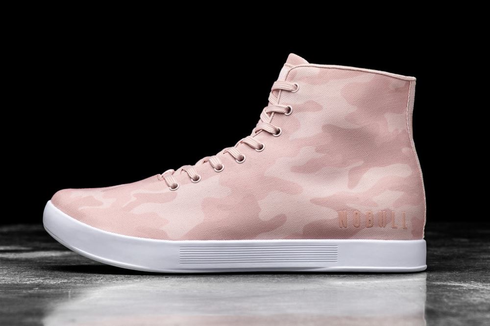 HIGH-TOP ROSE CAMO CANVAS TRAINER (WOMEN'S)