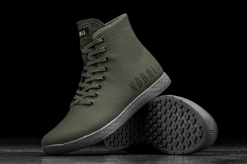 HIGH-TOP ARMY GREY TRAINER (WOMEN'S)