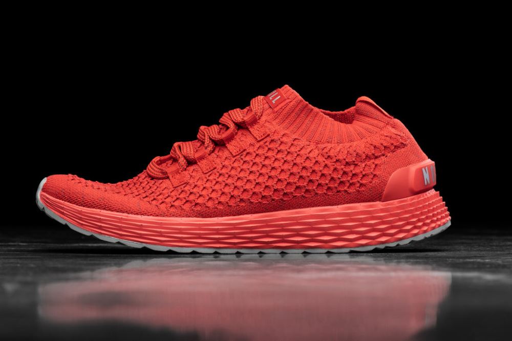 BRIGHT RED REFLECTIVE KNIT RUNNER (WOMEN'S)