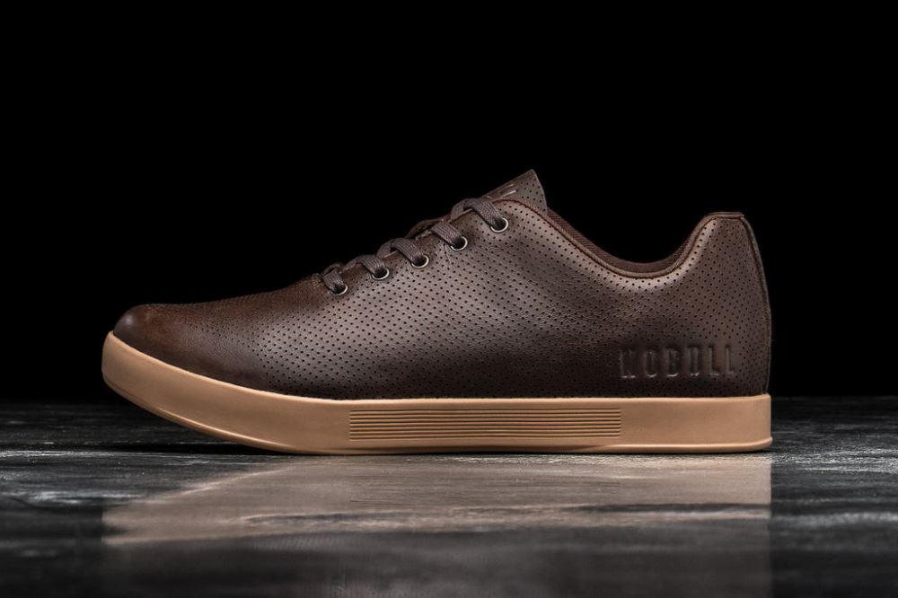 BROWN LEATHER TRAINER (MEN'S)